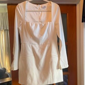 Fashion Nova Cream Mini Dress